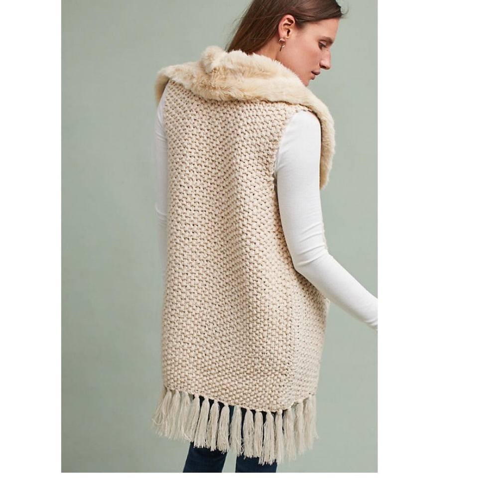 Anthropologie handknit Anchorage Vest xs new with tag - Picture 4 of 9